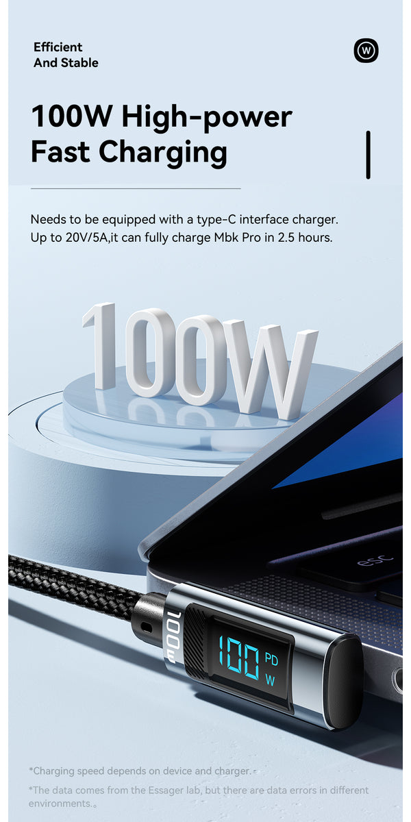 Essager Haochen Bend C to C 100W fast charging cable